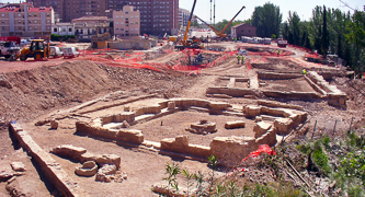Excavación de Restos arqueológicos en la zona del Balcón de San Lázaro (Zaragoza)