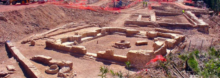 Estructura arqueológica descubierta durante la ejecución de una obra