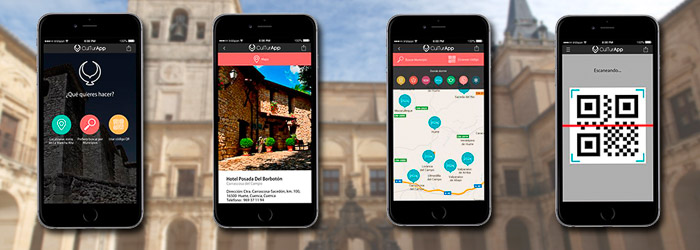 APP turística en móvil