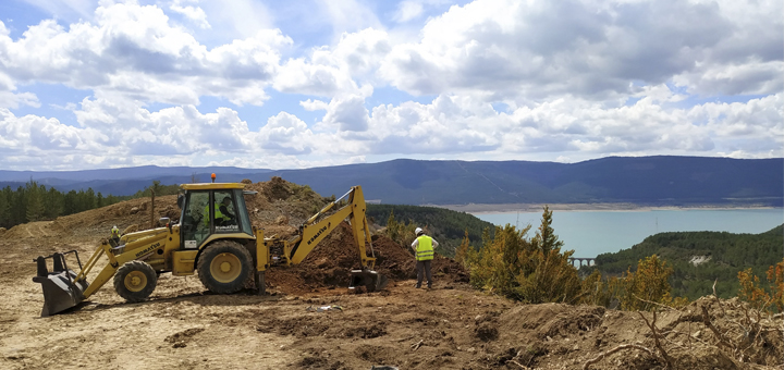 Hallado un horno cerámico del siglo X en las obras de la A21 en Sigüés (Huesca)